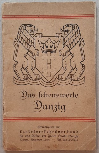 /Gdańsk/Das Sehenswerte Danzig, 1936 z planem turystycznym