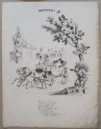 /Grafika/ Lewicki J. N. - Miotełka 9, litografia, 1829